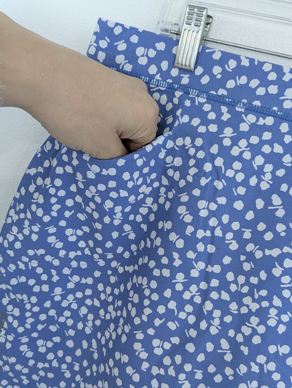 NWT RALPH LAUREN RLX blue White skirt short skort golf tennis Pickleball Sz L - Picture 3 of 16